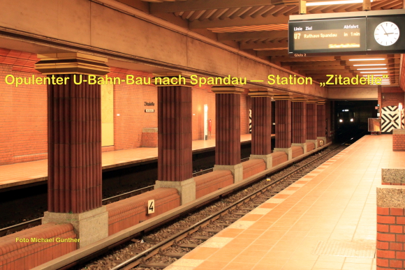 Opulenter U-Bahn-Bau nach Spandau